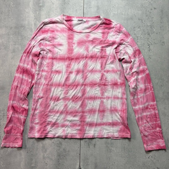 Reformation Tops - Reformation Jeans Eddie‎ Shirt Womens Sz M Pink Tie Dye Cloudburst Organic Shirt